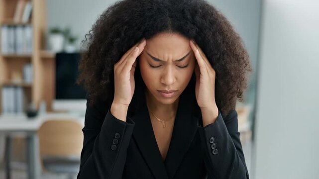 Woman experiencing stress at work, showcasing the impact of office pressure on mental health