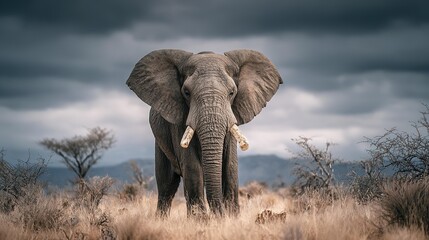 Fototapeta premium Elephant in the savannah