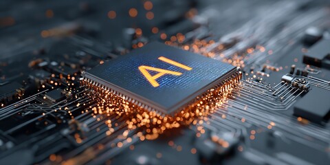 Microchip on the illuminated matrix