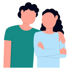 Couple Character Illustration