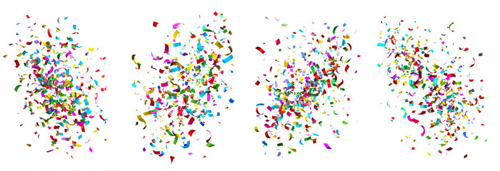 abstract confetti scatter, vector illustration on white background.