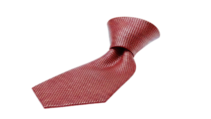 Red Textured Necktie Knot