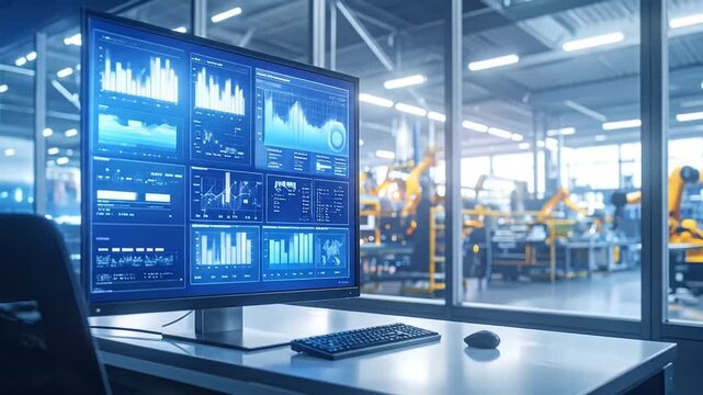 Factory Data Analysis: Monitor Displays Production Statistics