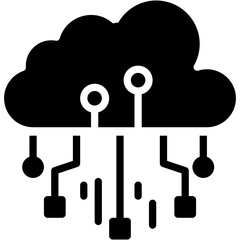 Cloud Computing and Server Technology Icon