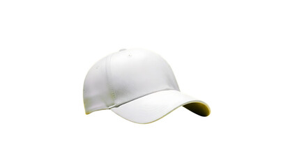 Fototapeta premium White Baseball Cap Mockup Isolated on Transparent Background