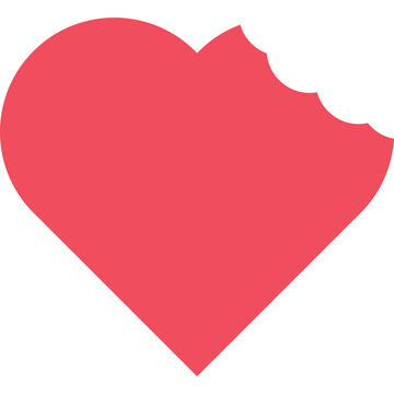 Heart with a Bite Mark