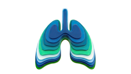 Layered Lungs Icon