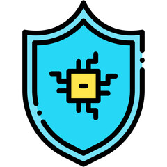 Security Shield and Digital Protection Icon