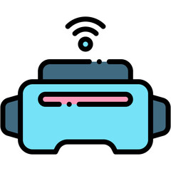 Virtual Reality Headset Technology Icon