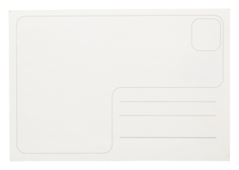 vintage postal envelope grunge paper design png isolated on transparent background