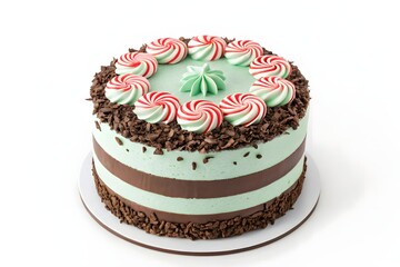 birthday cake isolated on white