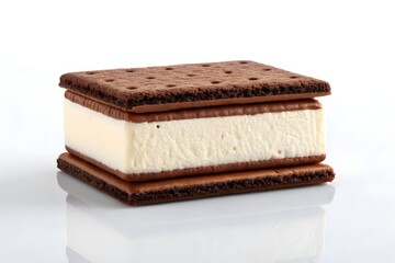 chocolate cake on white background