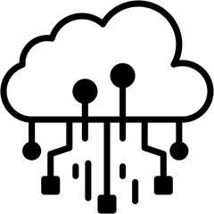 Cloud Computing and Server Technology Icon