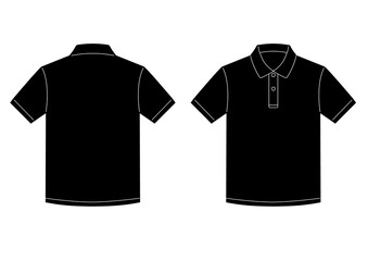 ポロシャツ　半袖　黒