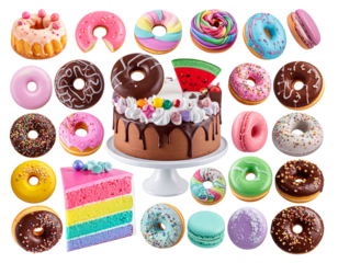  Fantasy-Inspired Dessert and Candy Collection with Whimsical Styling PNG