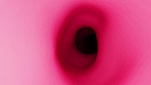 3D animation of an abstract pink organic tunnel pulsating, medical biology concept loop