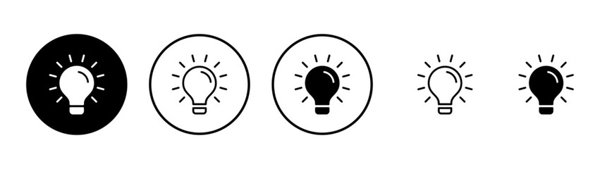 Lamp icon vector. Light bulb sign and symbol. idea symbol. © avaicon