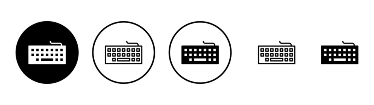 Keyboard icon vector. keyboard sign and symbol