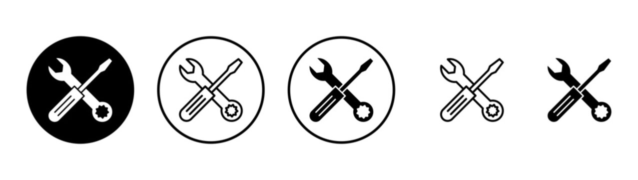 Repair tools icon vector. tool sign and symbol. setting icon. Wrench and screwdriver. Service