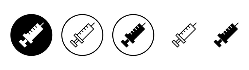 Obraz premium Syringe icon vector. injection sign and symbol.vaccine icon