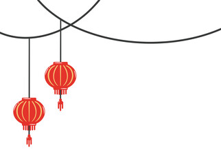 Chinese New Year Lantern Illustration