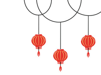 Chinese New Year Lantern Illustration