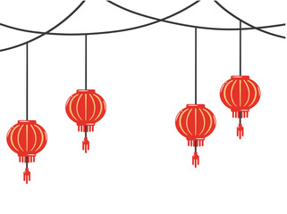 Chinese New Year Lantern Illustration