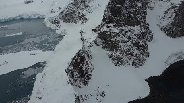Aerial View of Perez Cape, Antarctica