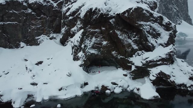 Aerial View of Perez Cape, Antarctica