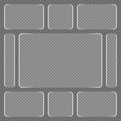 Transparent Frame Collection for Design and Layout Templates