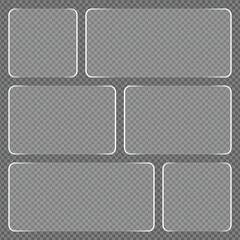 Transparent Frame Collection for Design and Layout Templates