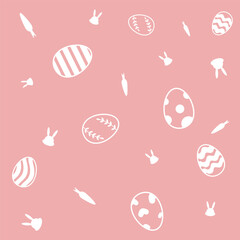 Minimalist Easter seamless pattern.