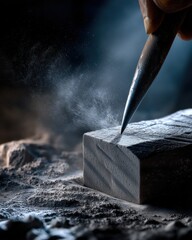 a sharp tool for sharpening stone