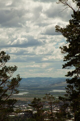 Top view of a provincial town