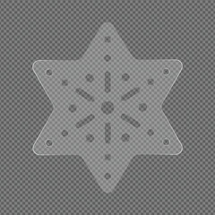 Intricate StarShaped Design Isolated on Transparent Background