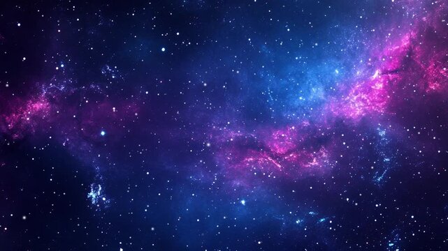 Cosmic vortex spinning through the universe, creating a mesmerizing spectacle, 4K 3D Loop dark blue cloud space travel in outer space science.
beautiful star glow fields flying in galaxy space star