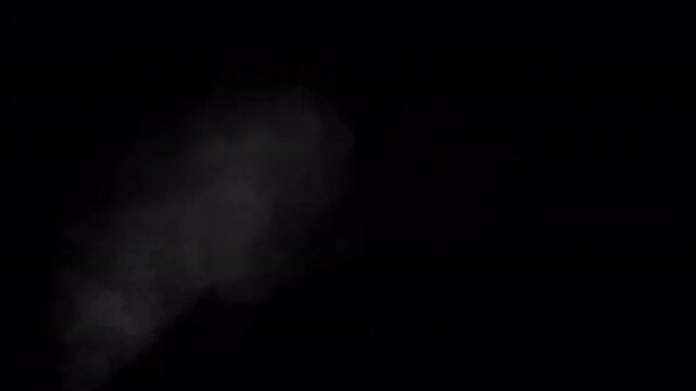 煙突から出る煙のような立ち上る湯気のループ背景動画