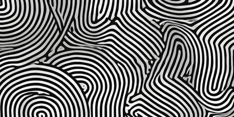 Monochrome geometric swirl pattern seamless background for graphic design minimalist vector illustration