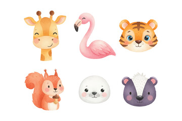 watercolor animal cartoon profile picture