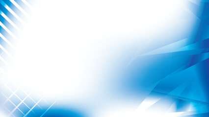 Abstract white and blue color, modern design stripes background with geometric shape and glowing light. Vector illustration.