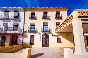 Traditional Spanish Townhouse in Old Town Square © felipetomas