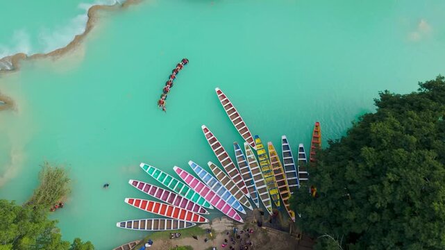 Discover El Meco Waterfall in El Naranjo, San Luis Potosi and explore the beauty of nature in Mexico's tropical landscape