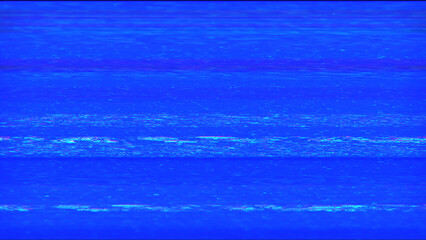 パソコンのブルースクリーン。テレビ、ビデオ等のノイズグリッチ。砂嵐。