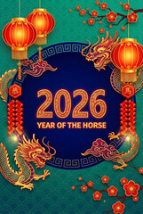 Happy Chinese New Year 2026, Year of the Horse.