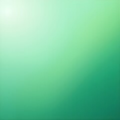 Fototapeta premium Soft mint green gradient background with bright light corner for nature, health, or eco concept