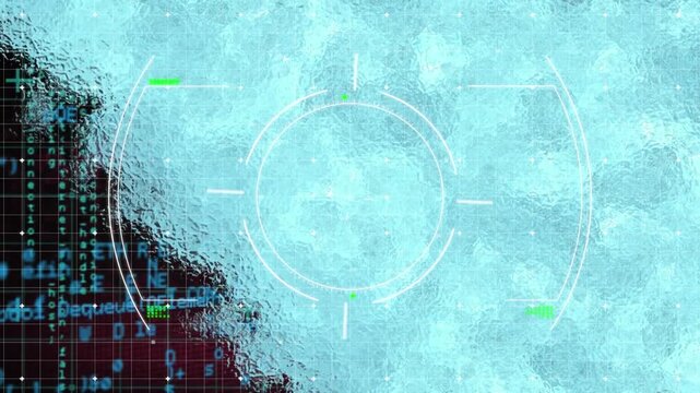 Animation of global network and data processing over unk