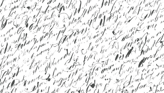 Intricate vintage handwritten script with varying ink density and scattered dots forms a detailed, abstract background pattern