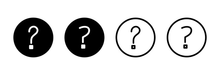 Question icon vector illustration. question mark sign and symbol