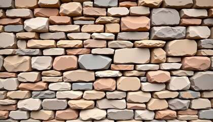 Textured Stone Wall Earthy Tones