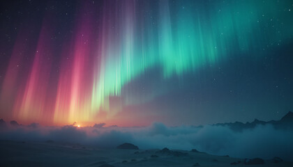 aurora in the night sky